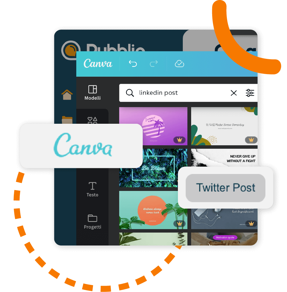 pubblie integrazione canva